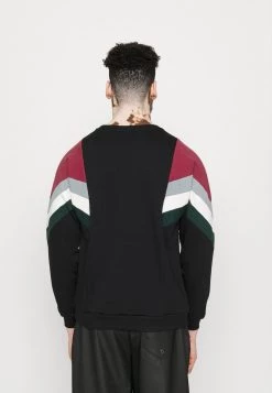 Kaotiko - Herren CREW SEATTLE - Sweatshirt - Black/burgundy -Kaotiko || Fire & Glory Populaire Magasin 9e23f432bef44b948cf20aa23b8ec3c6