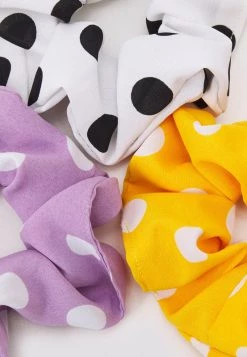 Fire & Glory - Damen MYRA SCRUNCHIE ZAL 3 PACK - Haar-Styling-Accessoires - Purple Heather/white/yellow -Kaotiko || Fire & Glory Populaire Magasin 9fcc1ccbc678484786f30778583edcf1