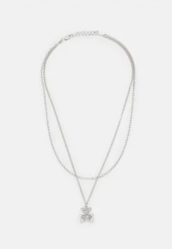 Fire & Glory - Damen TEDDI COMBI NECKLACE - Halskette - Silver-coloured