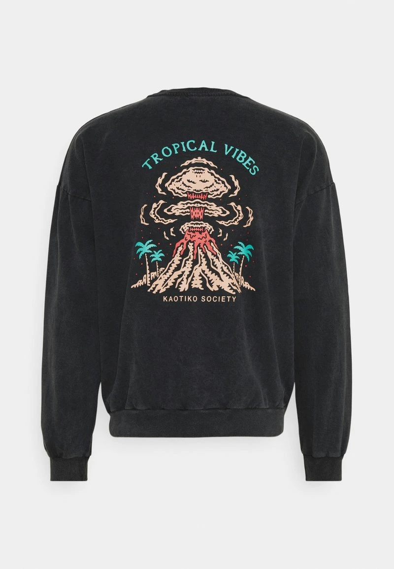 Kaotiko CREW TIE DYE TROPICAL VIBES UNISEX - Sweatshirt - Blue 4 Kaotiko CREW TIE DYE TROPICAL VIBES UNISEX - Sweatshirt - Blue – Bild 2