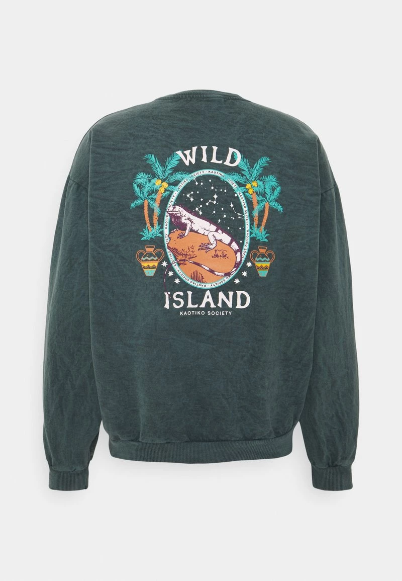 Kaotiko CREW TIE DYE WILD ISLAND - Sweatshirt - Mucha Arena Verde Bosque - Unisex 4 Kaotiko CREW TIE DYE WILD ISLAND - Sweatshirt - Mucha Arena Verde Bosque - Unisex – Bild 2