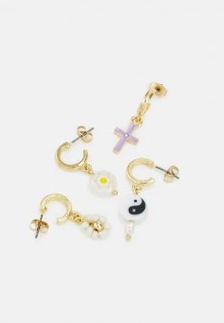 Fire & Glory - Damen LELEAN EARRINGS 4 PACK - Ohrringe - Gold-coloured/multi -Kaotiko || Fire & Glory Populaire Magasin c3133fa37c6146f58055aee7a14cbb82