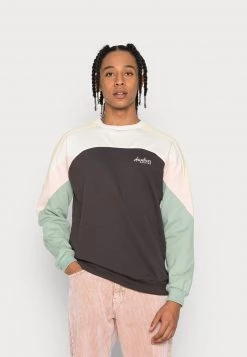 Kaotiko CREW DRU - Sweatshirt - Marfil/ Dark Grey/ Yellow - Herren