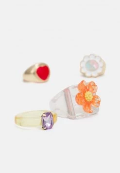 Fire & Glory - Damen FLOWAR 4 PACK - Ring - Gold-coloured/multi -Kaotiko || Fire & Glory Populaire Magasin c6e1bae5be6f494788bf612cb031592c