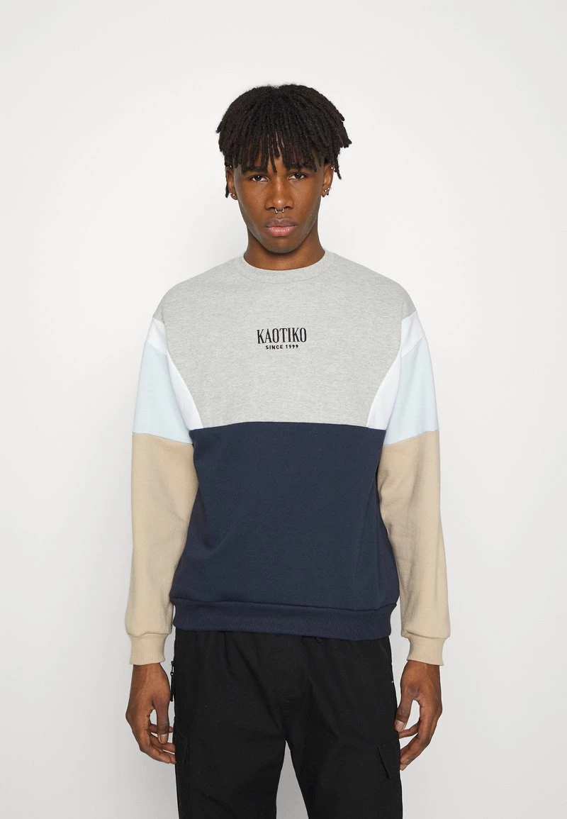 Kaotiko CREW WESTPORT - Sweatshirt - Grey/white - Herren 3 Kaotiko CREW WESTPORT - Sweatshirt - Grey/white - Herren
