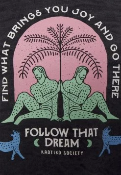 Kaotiko - Unisex CREW DREAM - Sweatshirt - Black -Kaotiko || Fire & Glory Populaire Magasin d4440d392fb1439a8ca4ca6eb3ef7bc9