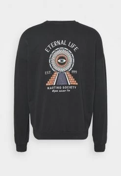 Kaotiko - Herren CREW PYRAMID - Sweatshirt - Black Wash -Kaotiko || Fire & Glory Populaire Magasin d925c5180ac24249adf42d9f396769cc