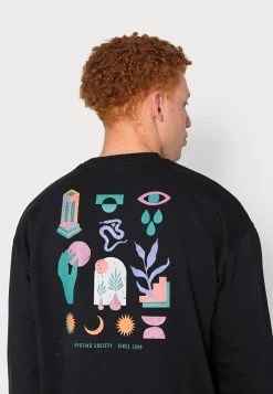 Kaotiko CREW MINIMAL UNISEX - Sweatshirt - Black -Kaotiko || Fire & Glory Populaire Magasin dbf7b091679f43d0ad58dcc65b7711bb