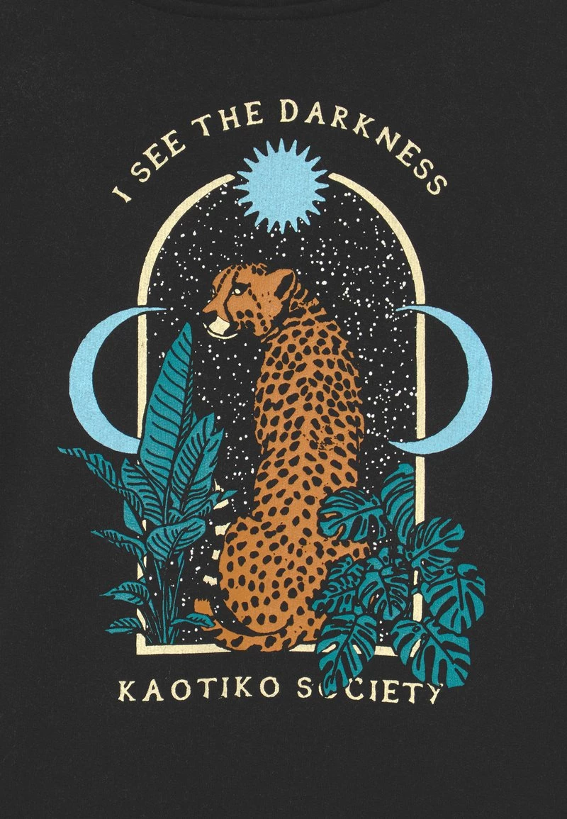 Kaotiko LEOPARD UNISEX - Sweatshirt - Black 5 Kaotiko LEOPARD UNISEX - Sweatshirt - Black – Bild 3