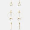 Fire & Glory - Damen KRISTA EARRINGS 3 PACK - Ohrringe - Gold-coloured