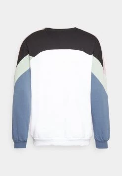 Kaotiko CREW DRU - Sweatshirt - White/black/lavanda - Herren