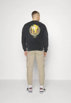 Kaotiko CREW WASHED PHARAOH UNISEX - Sweatshirt - Black -Kaotiko || Fire & Glory Populaire Magasin df1dc636d314473b992ac7657abd3ec8