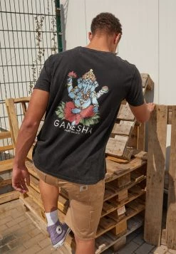 Kaotiko WASHED GANESHA UNISEX - T-Shirt Print - Black -Kaotiko || Fire & Glory Populaire Magasin e3f9782115944c7996fe9cc3d5598e3e