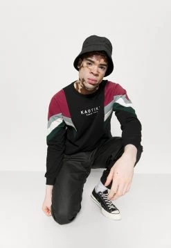 Kaotiko - Herren CREW SEATTLE - Sweatshirt - Black/burgundy -Kaotiko || Fire & Glory Populaire Magasin eb310db01d864c93ad3b63958ca1e89e