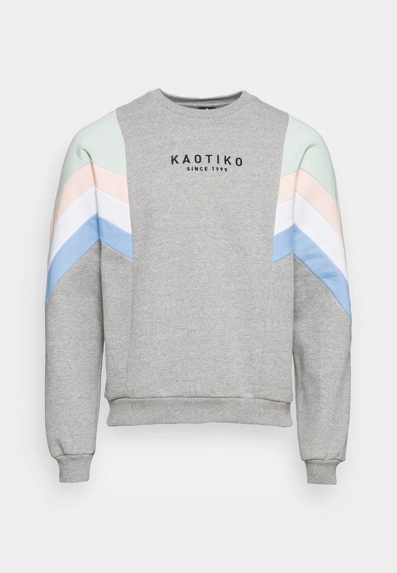 Kaotiko CREW SEATTLE - Sweatshirt - Grey/ Soft Green - Herren 6 Kaotiko CREW SEATTLE - Sweatshirt - Grey/ Soft Green - Herren – Bild 4