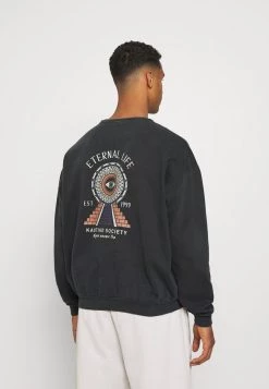 Kaotiko - Herren CREW PYRAMID - Sweatshirt - Black Wash