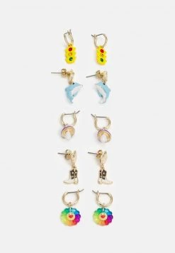 Fire & Glory - Damen BULINA EARRINGS 5 PACK - Ohrringe - Gold-coloured