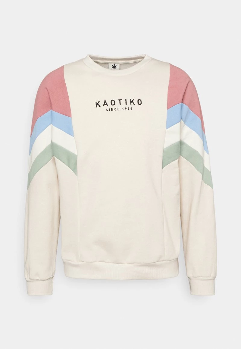 Kaotiko - Unisex CREW SEATTLE - Sweatshirt - Hueso/soft Burgundy 3 Kaotiko - Unisex CREW SEATTLE - Sweatshirt - Hueso/soft Burgundy