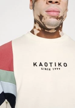 Kaotiko - Unisex CREW SEATTLE - Sweatshirt - Marfil/burgundy -Kaotiko || Fire & Glory Populaire Magasin fab7ea15951c47e29b99dc678e5a6bfe